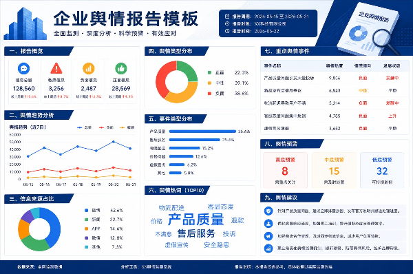 企业舆情报告标准化模板下载